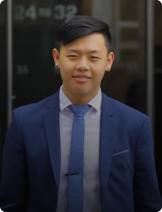 Young man smiling