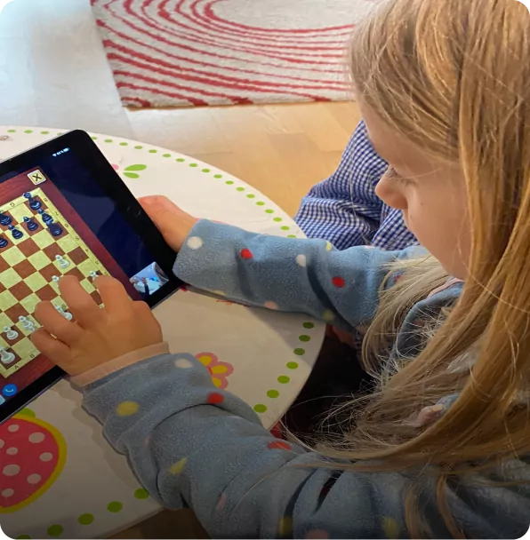 Child with iPad